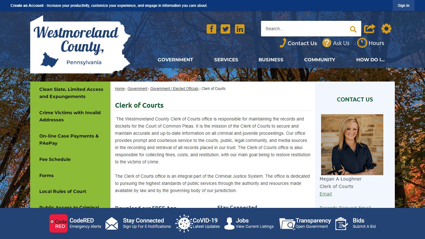 Clerk of Courts | Westmoreland County, PA - Official Website